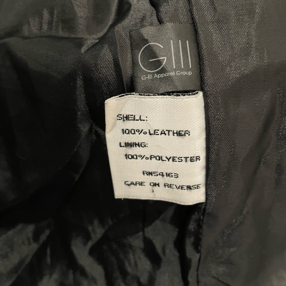 Kennith Cole Leather Jacket - Picture 3 of 4